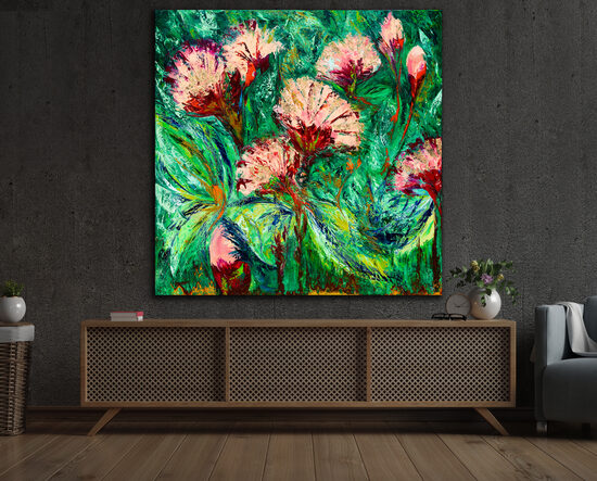 Papírnyomat - 120x120 cm - India